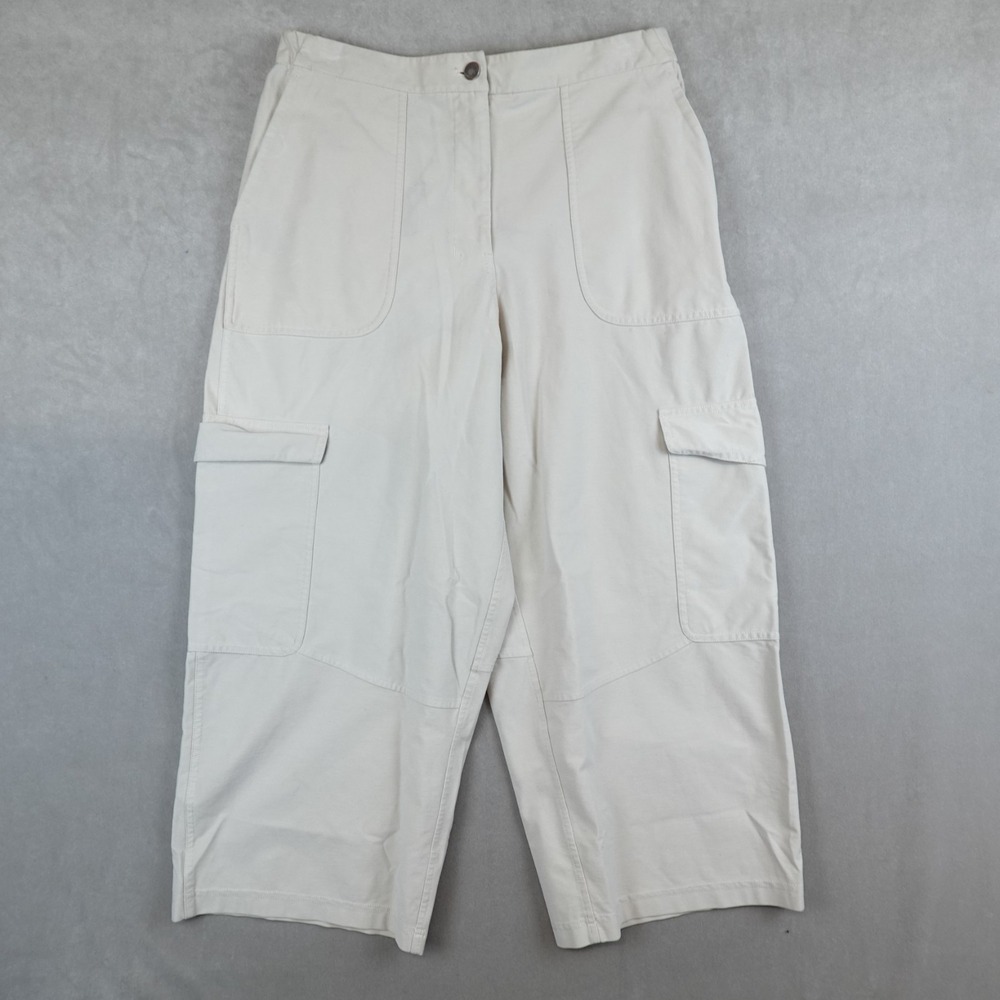 Lululemon Light Utilitech Cargo Pocket High-Rise Crop Sz 31 Natural Ivory Pants